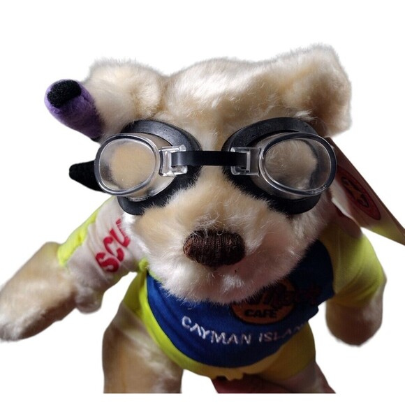 Cayman Island Hard Rock Cafe Scuba Diver Teddy Bear Herrington #38 Limited - Picture 3 of 9